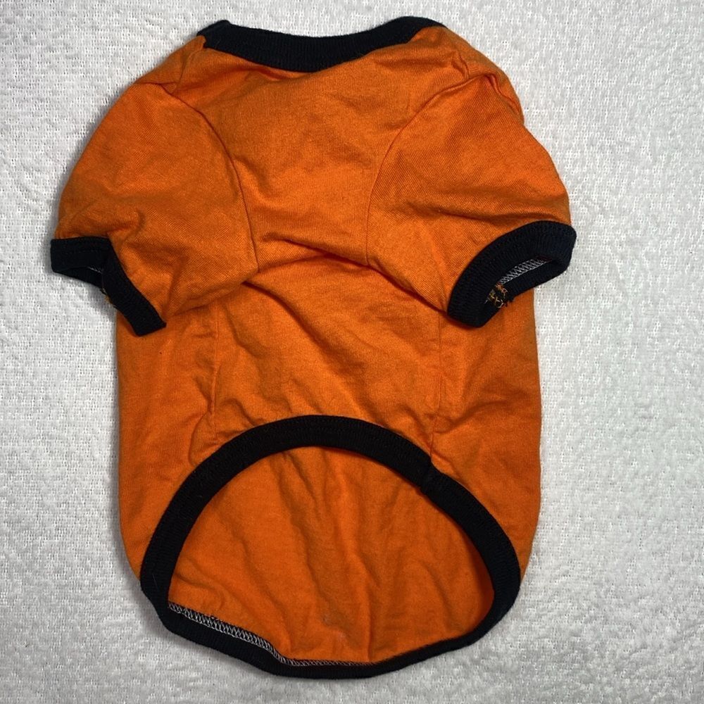 Orange Jack-O-Lantern Pumpkin Halloween Dog Shirt - Picture 3 of 6